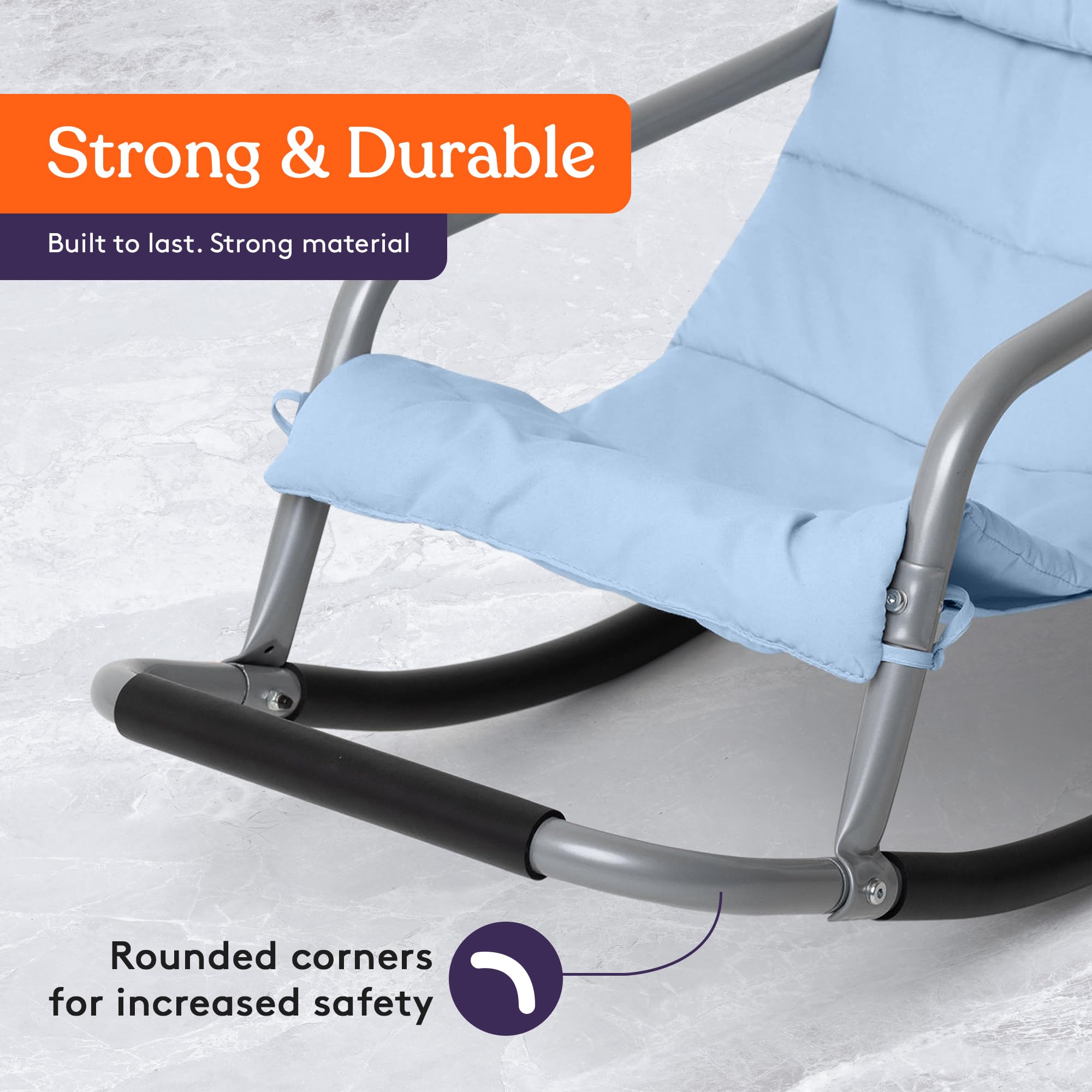 Sensory Rocking Chair for Kids - Blue Floor Rocker