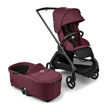 Dragonfly City Stroller with Full-Size Baby Bassinet and Toddler Seat