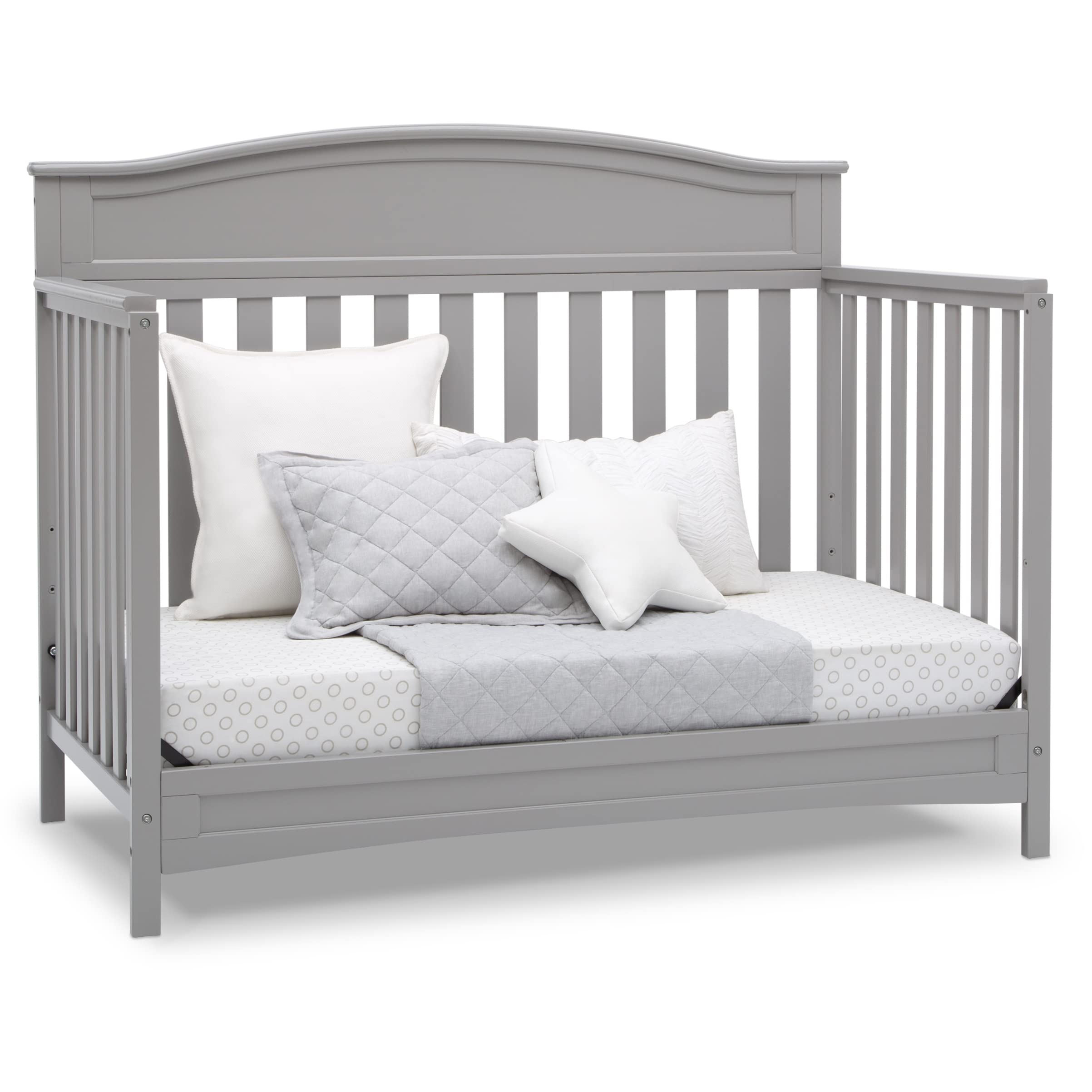 Emery 4-in-1 Convertible Baby Crib, Pack of 1, Grey