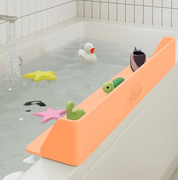 Splasher PlayPad, Bathtub Splash Guard Play Shelf - Toy Tray Caddy