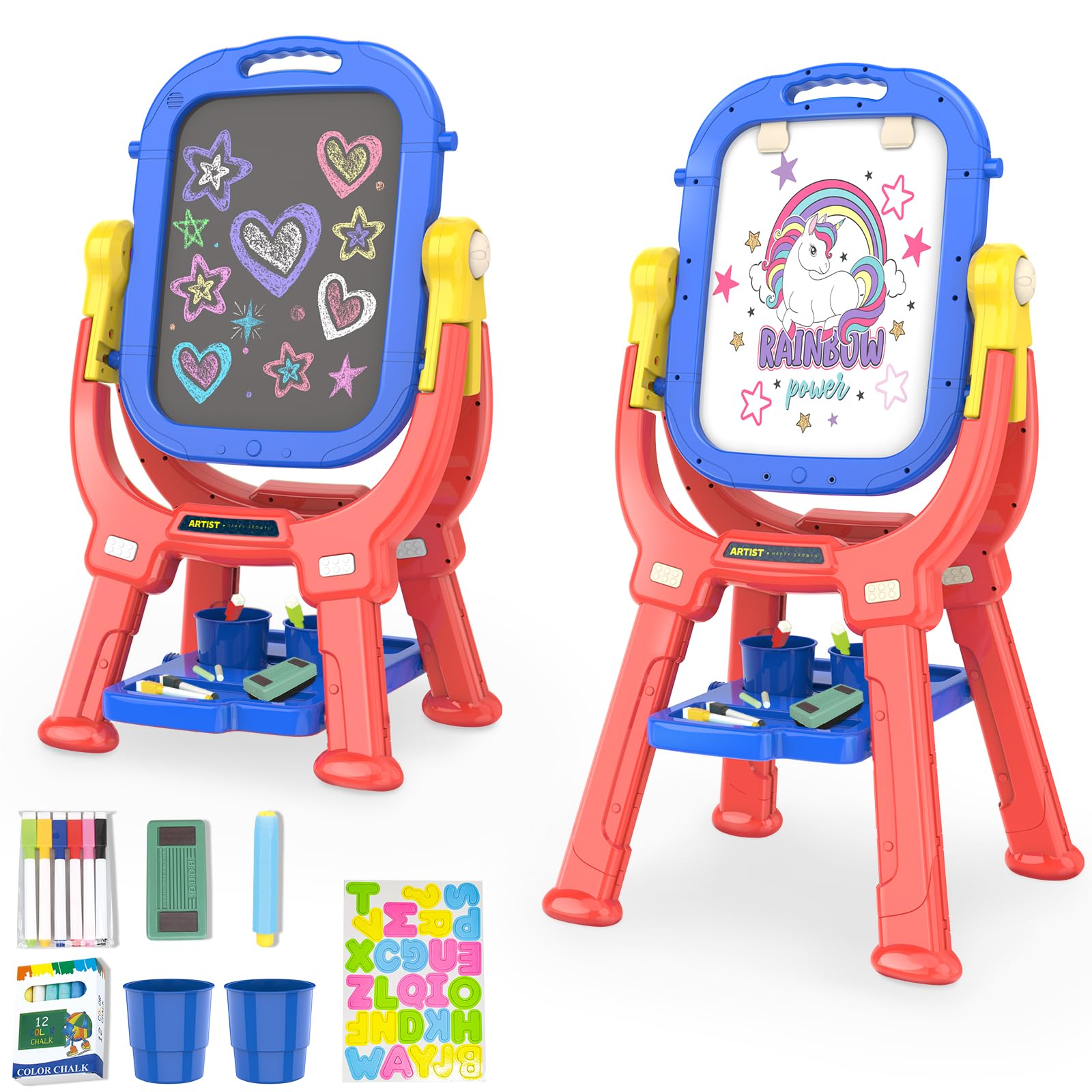 Double Sided Adjustable Kids Art Easel