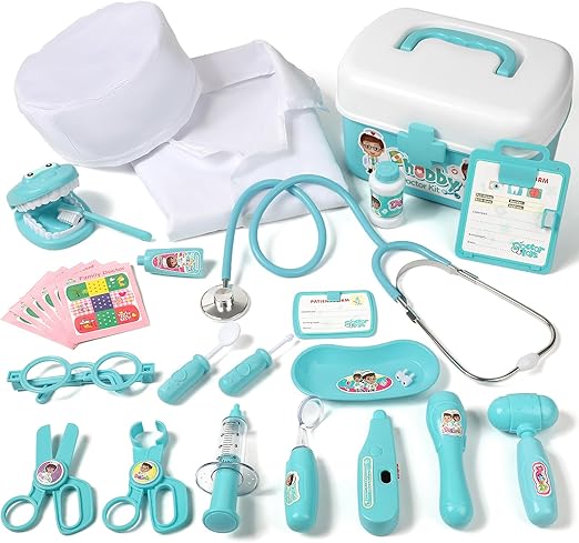 P Doctor Kit for Toddlers 3 4 5 Years Old, Kids Veterinarian Playset