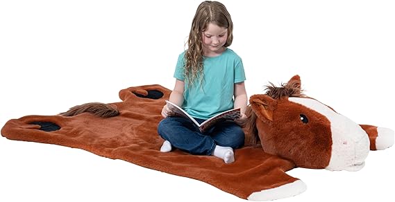 Animal Rug for Kids Room, Fluffy Nursery and Fur Kids Rugs for Playroom