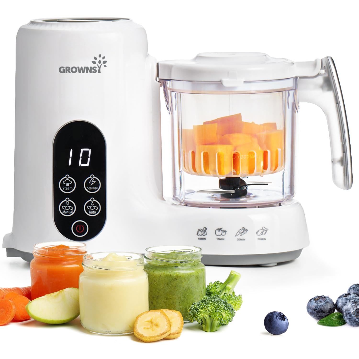 Baby Food Maker with Steam Basket, One Step Baby Food Processor