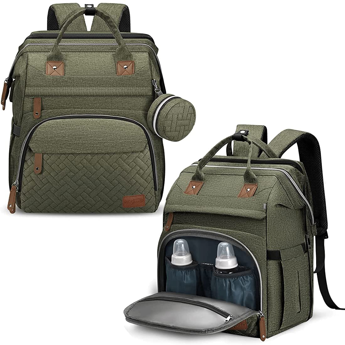 Diaper Bag Backpack – Large Capacity Baby Diaper Bag with Changing