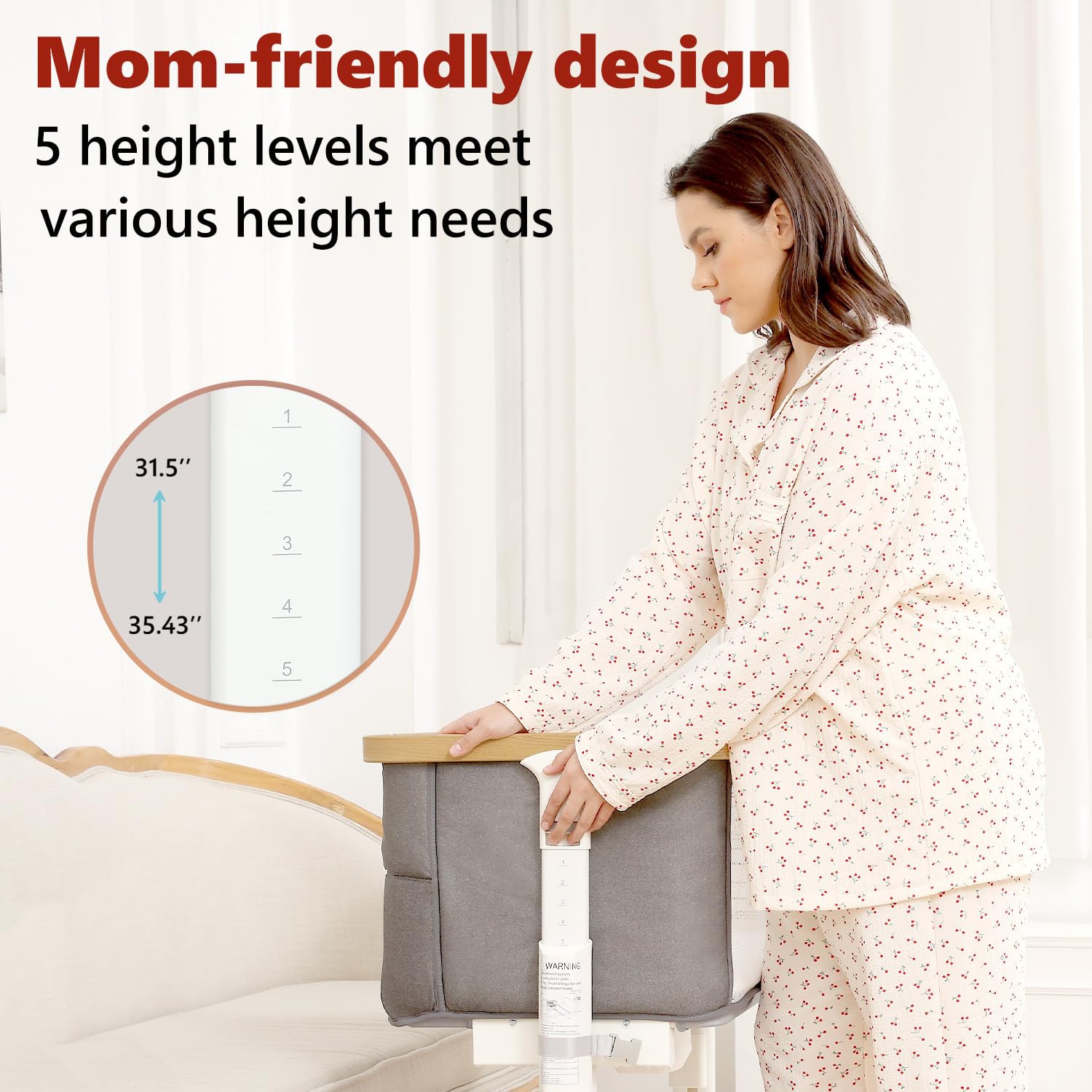 Electric Rocking Bassinet with Auto Motion and Music