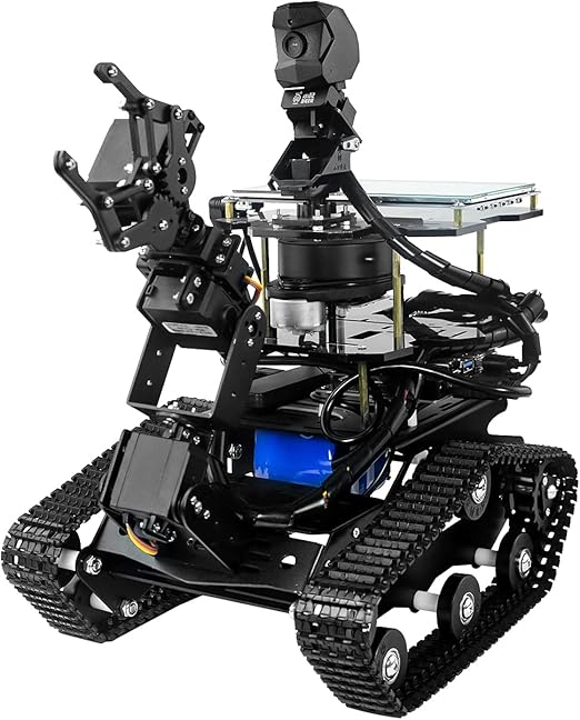 Robot Kit for Jetson Nano ROS Programming Tank Car with SLAM Lidar Mapping Navigation