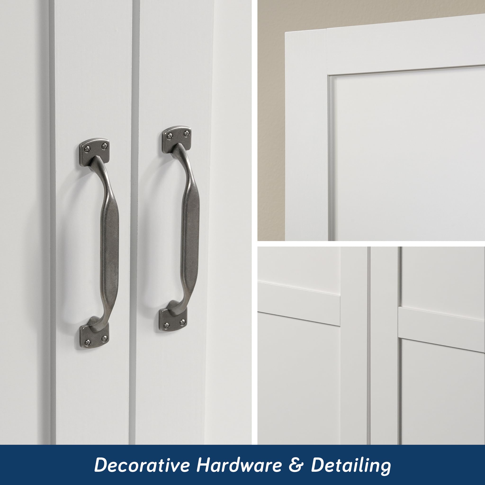 Double Door Storage Cabinet with Adjustable Shelves
