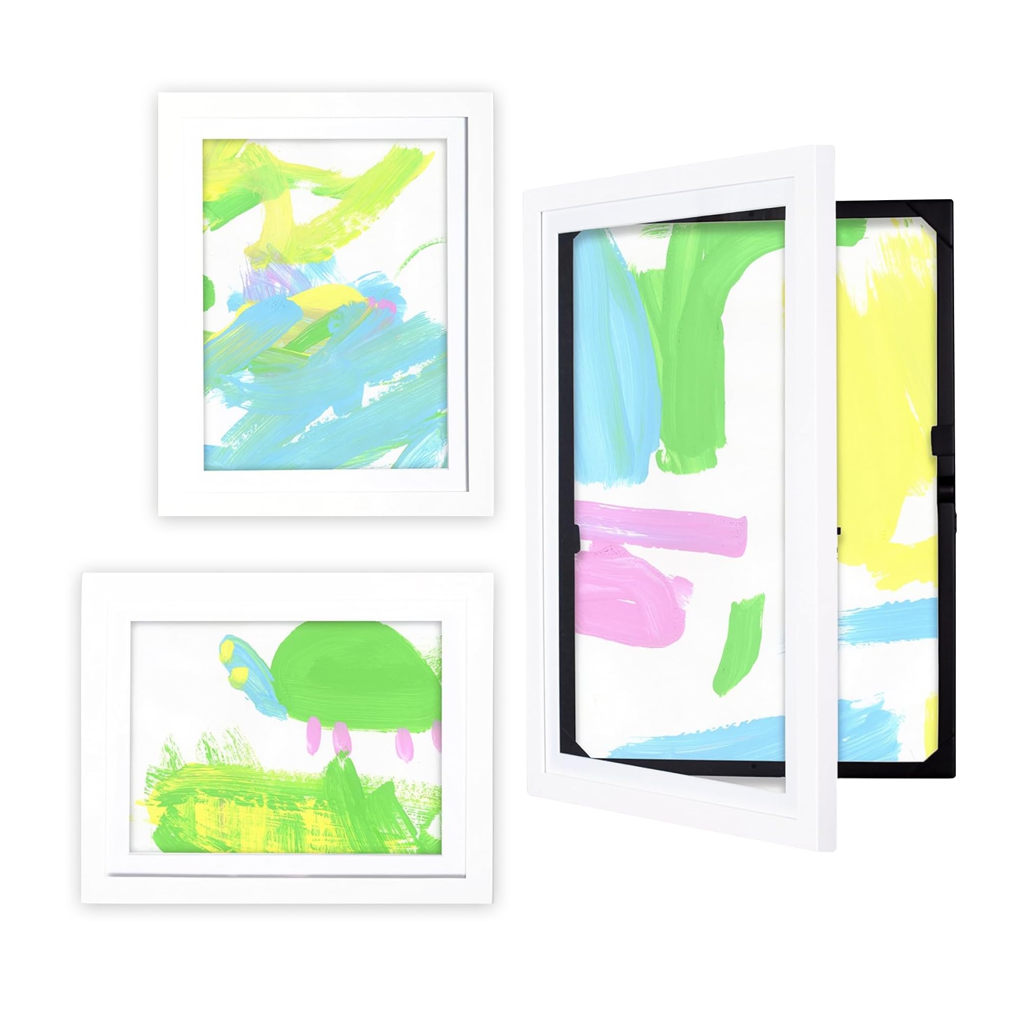 Li’l Davinci Art Cabinet, Front-Open Art Frame Set -12x18