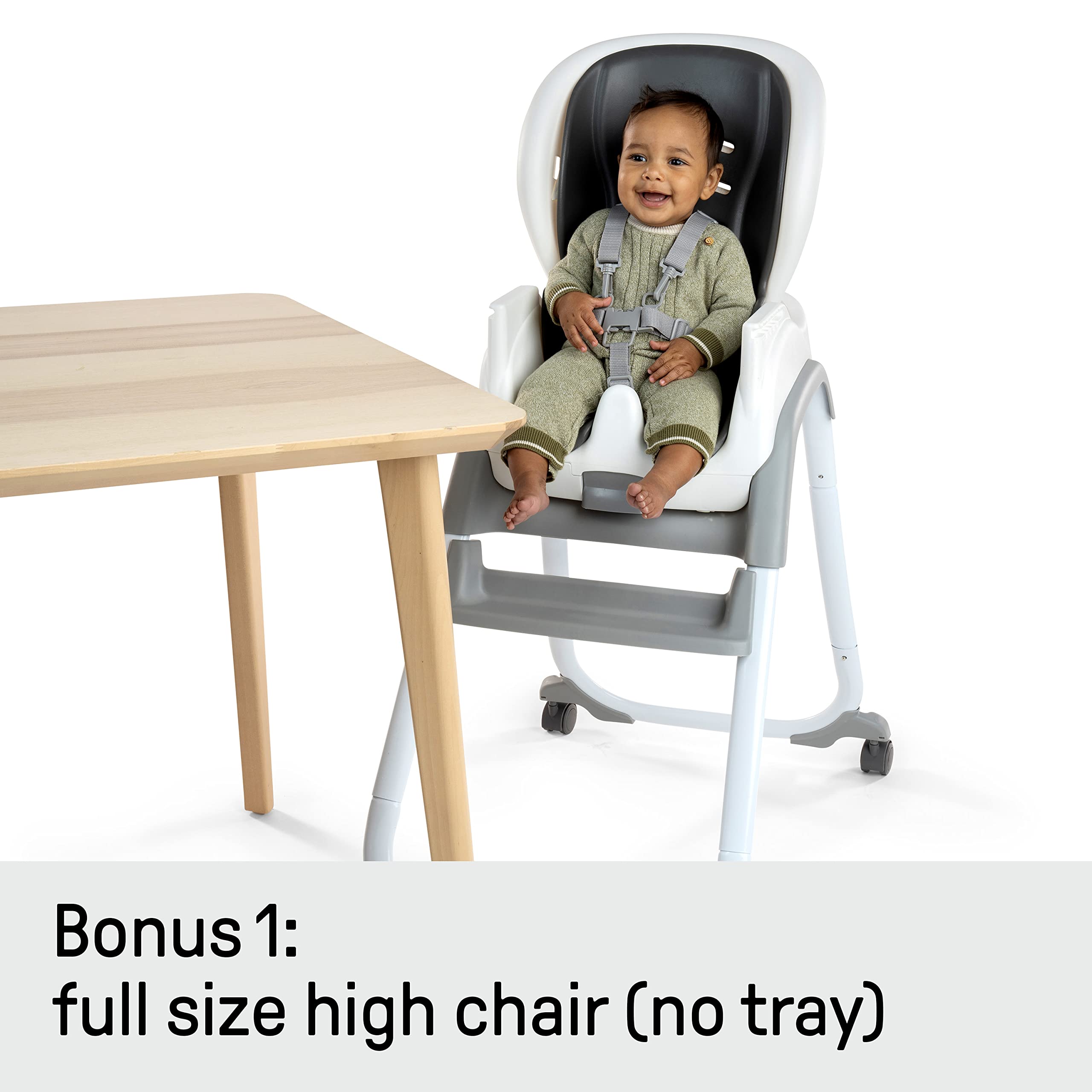 3-in-1 Convertible High Chair with Booster Seat