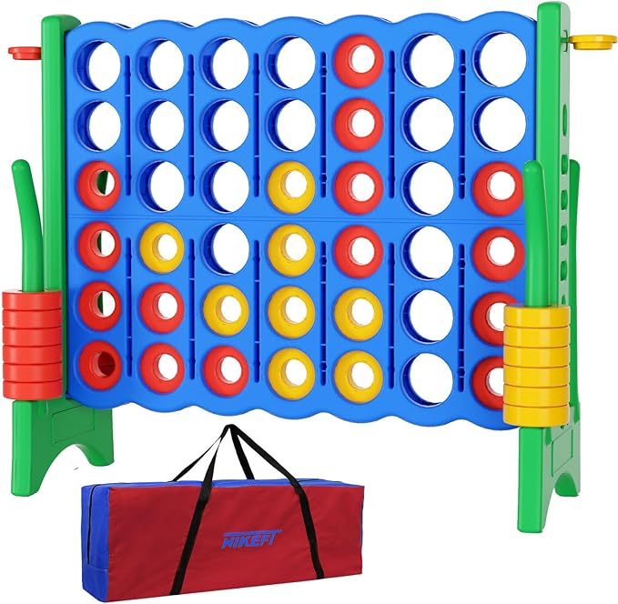 4 in a Row Connect Game+Waterproof Carry Bag,Included-4 ft X 3.5 ft Tall