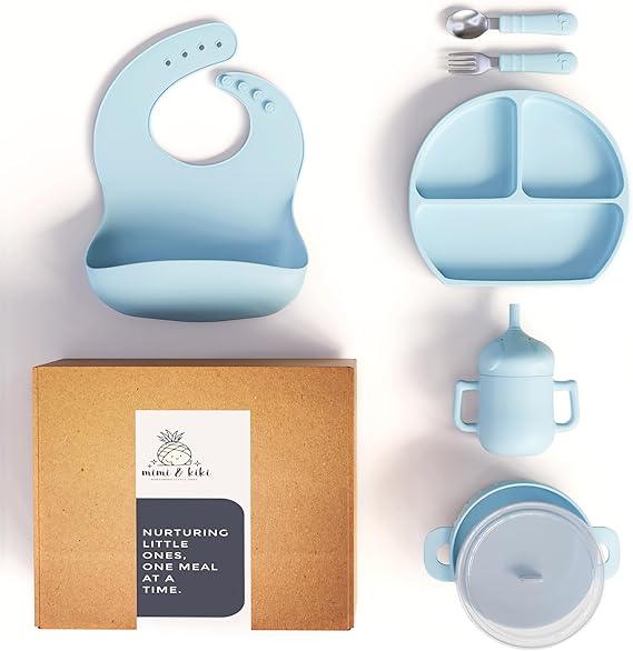 Silicone Baby Feeding Set, Baby Plates and Bowls Set