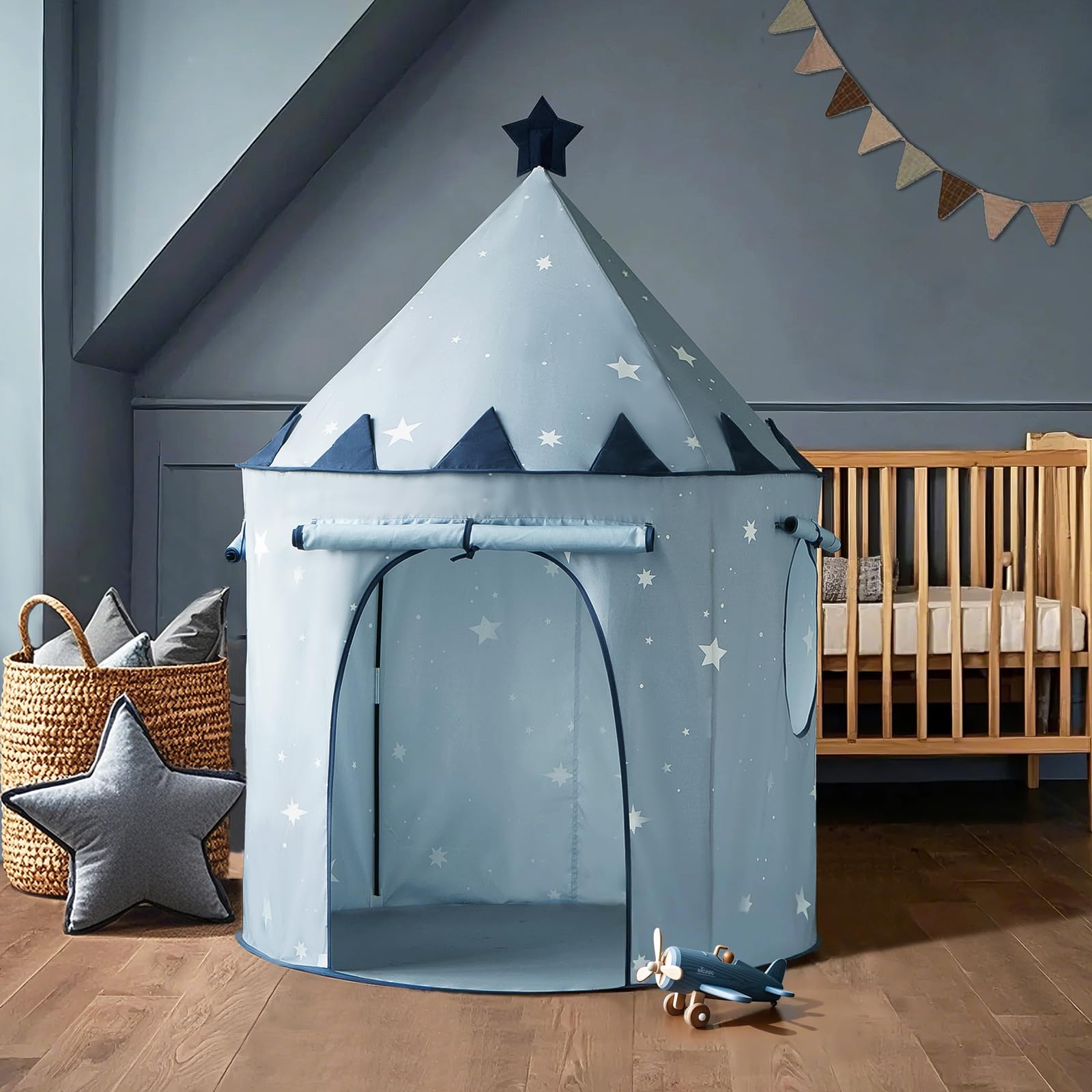 Kids Play Tent, Pop-Up Cute Toddler Tents, Portable Baby Tent for Indoor