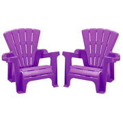 Kids’ Adirondack (2-Pack, Purple), Stackable, Outdoor, Beach, Lawn, Indoor