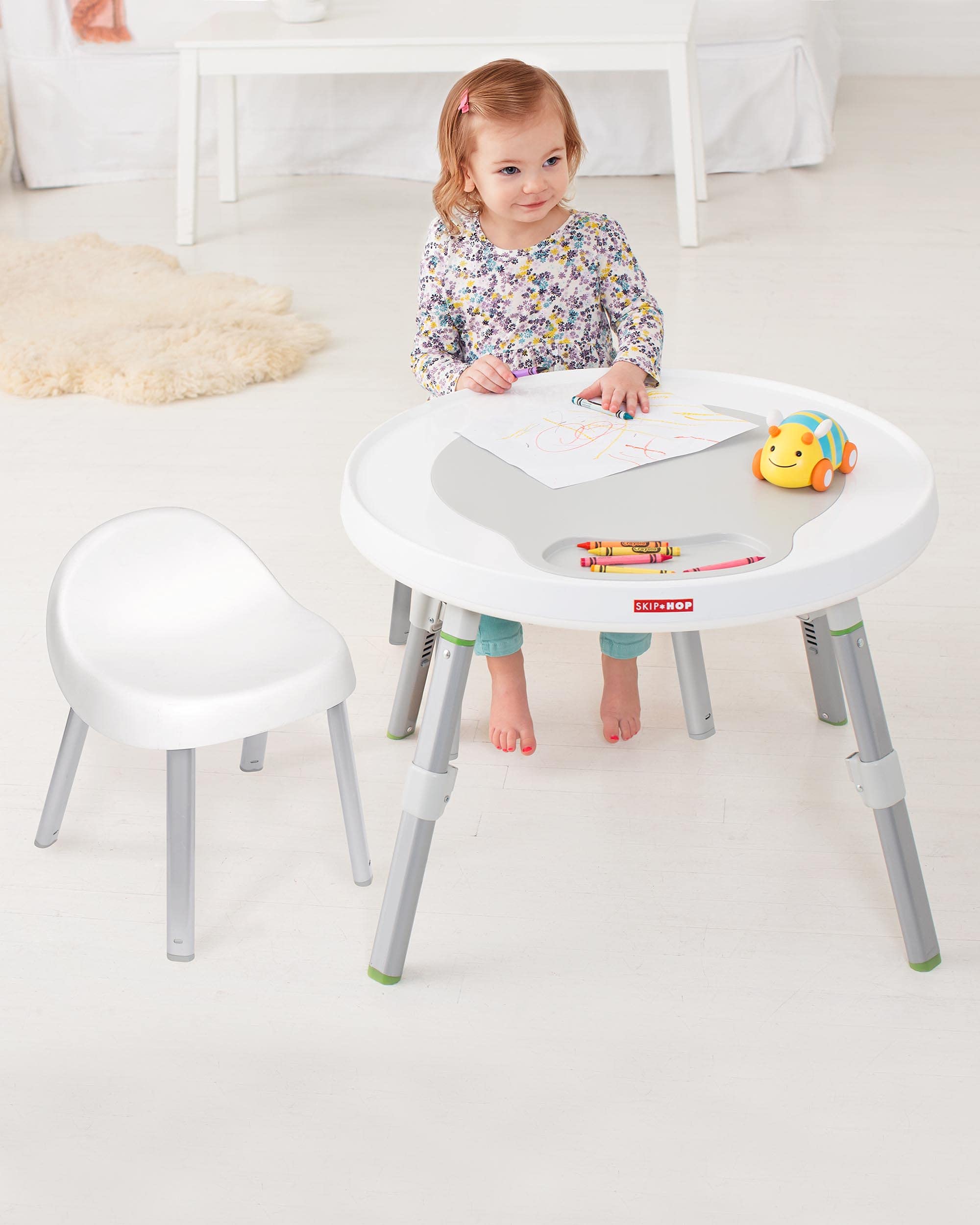 Activity Chairs, Set of 2, Metal, White