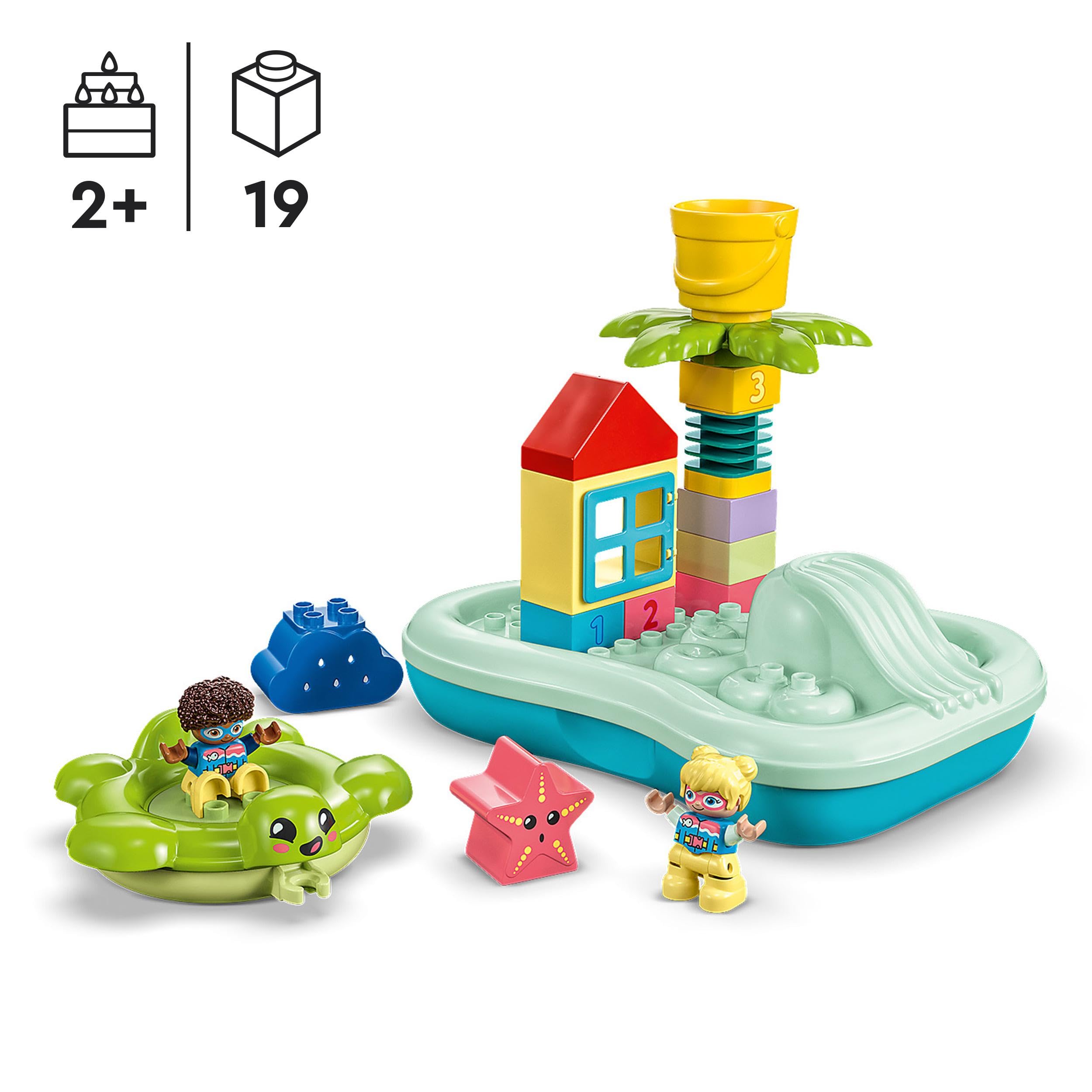 DUPLO Water Park, Bath Toys for 2 Year Old and Toddlers with Floating