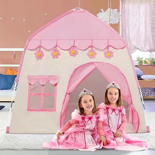 Gift for Christmas Kids Play Tents for Girls, Princess Castle Tent