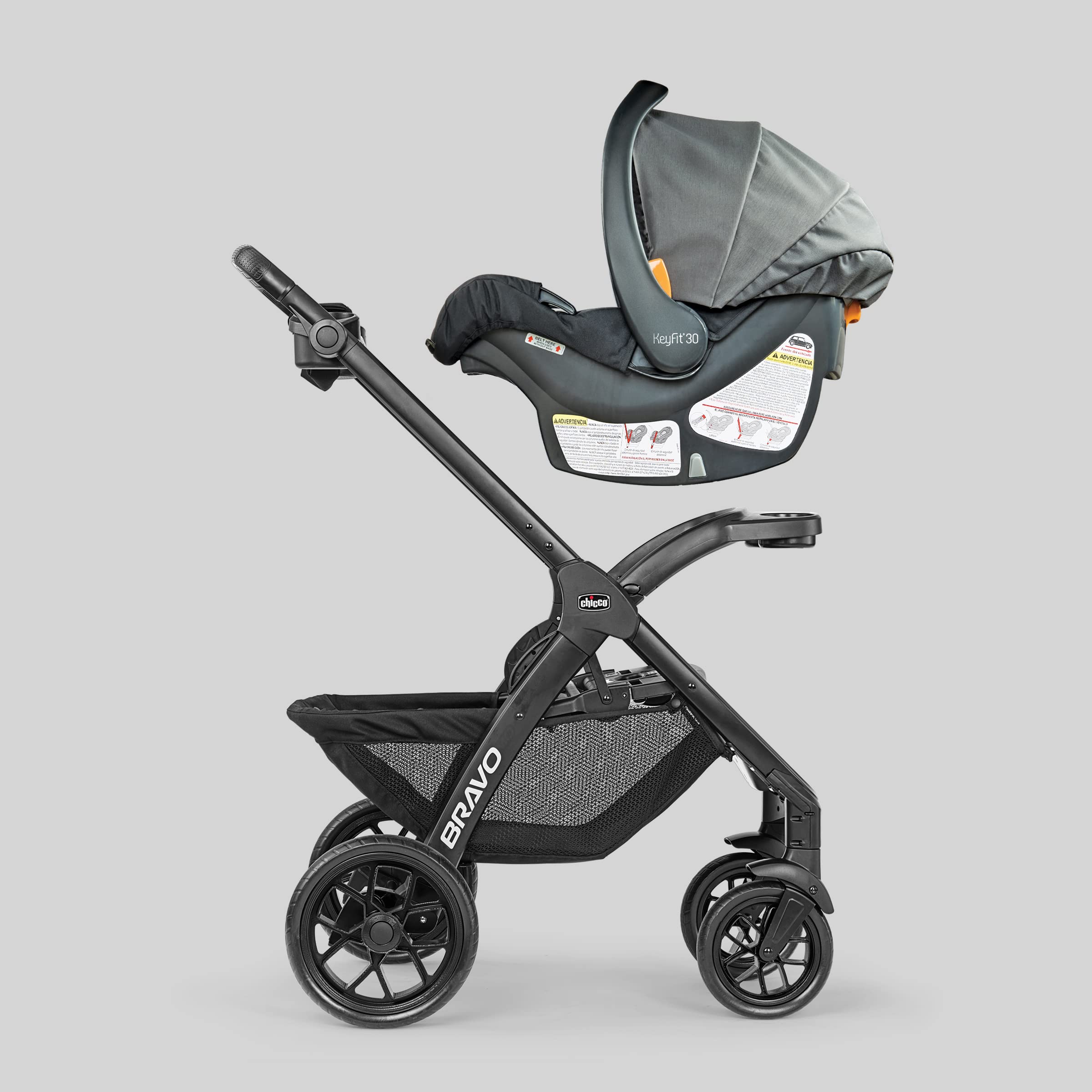 Bravo LE ClearTex Quick-Fold Stroller - Pewter | Grey