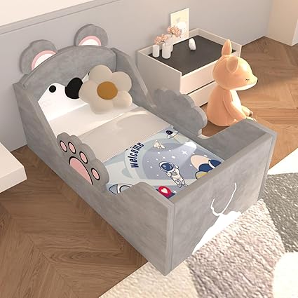 Toddler Bed, Child Bed for Kids with Extra Safty Broad
