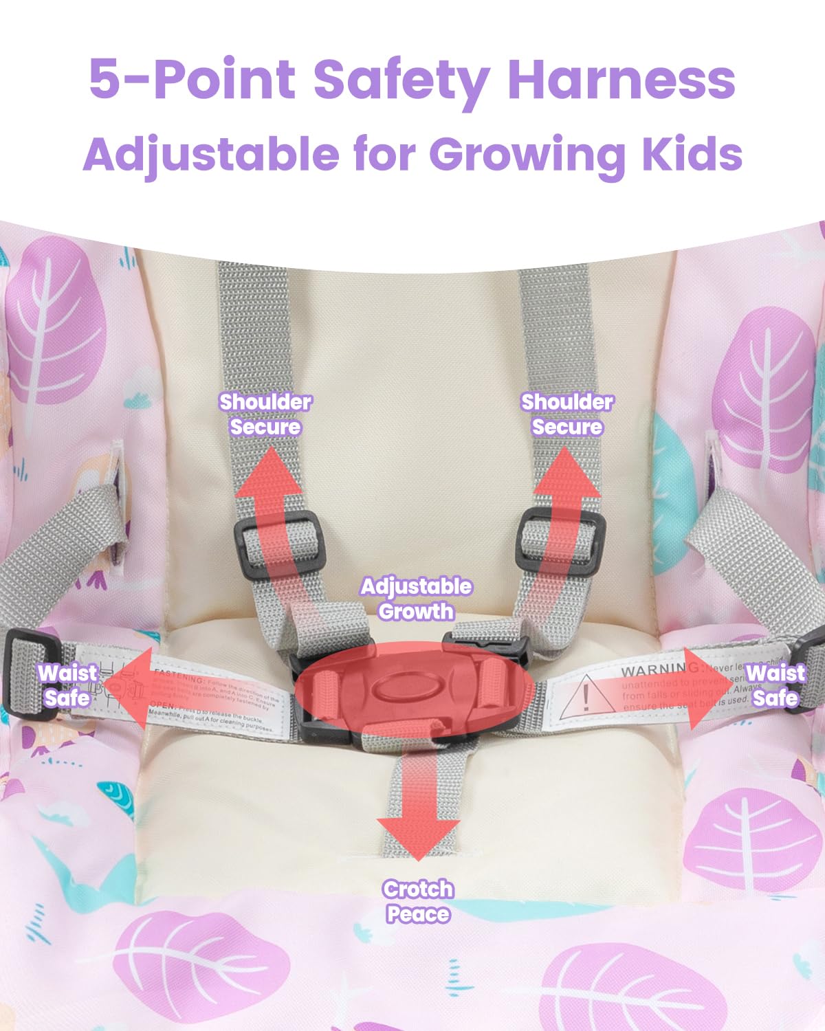 Adjustable Convertible High Chair for Babies and Toddlers