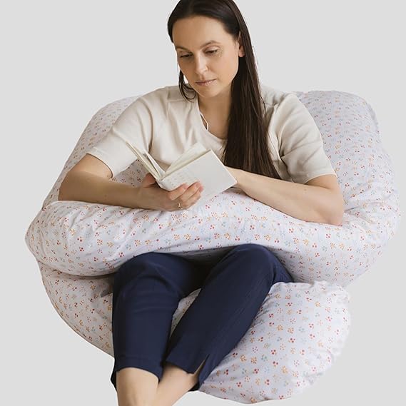 Organic U-Shape Pregnancy Pillow for Sleeping with Natural Kapok