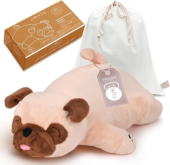 Weighted Stuffed Animals 20" | 5 lbs Elephant Plush for Calming Cozy Comfort