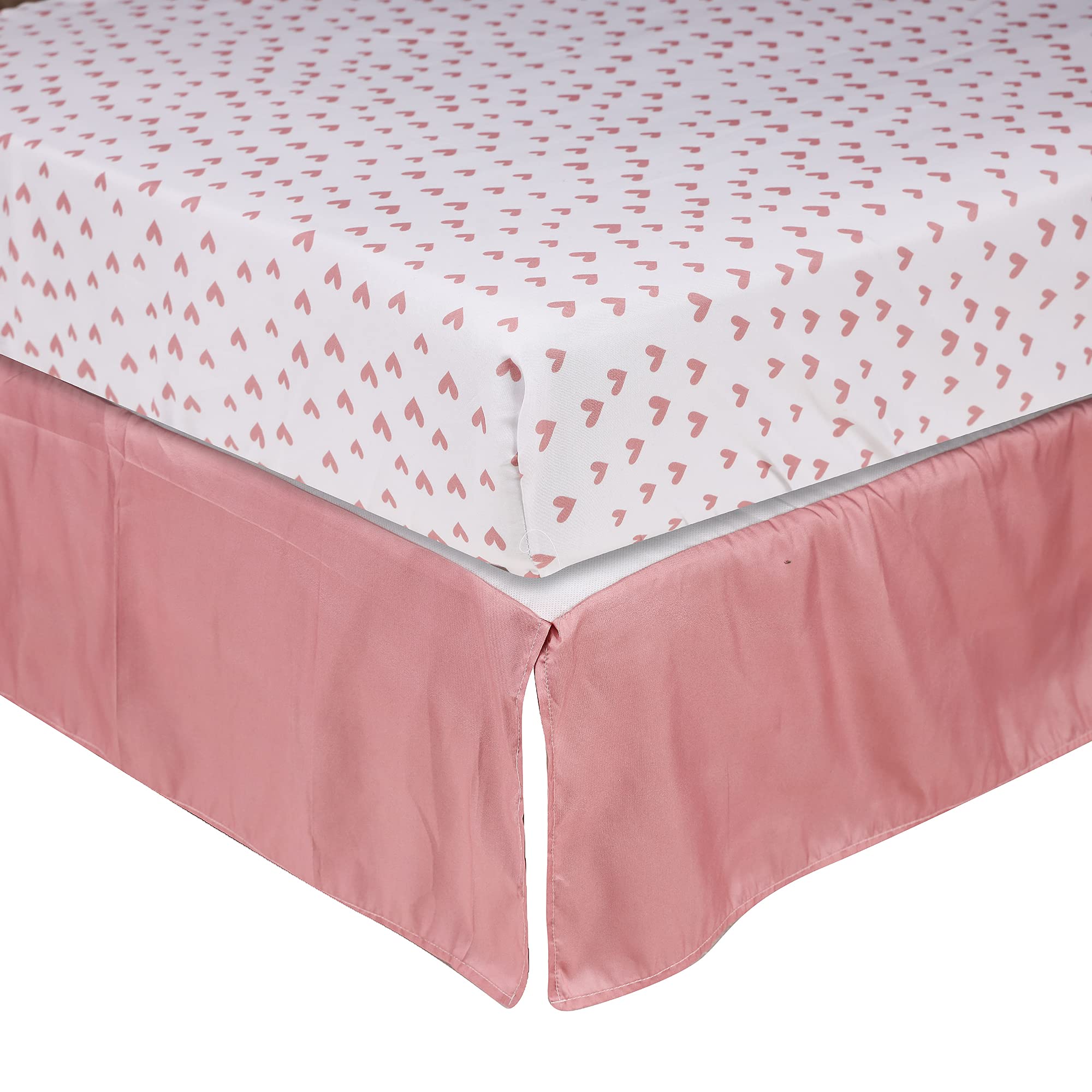 Pink Floral Swan Crib Bedding Set for Baby Girls