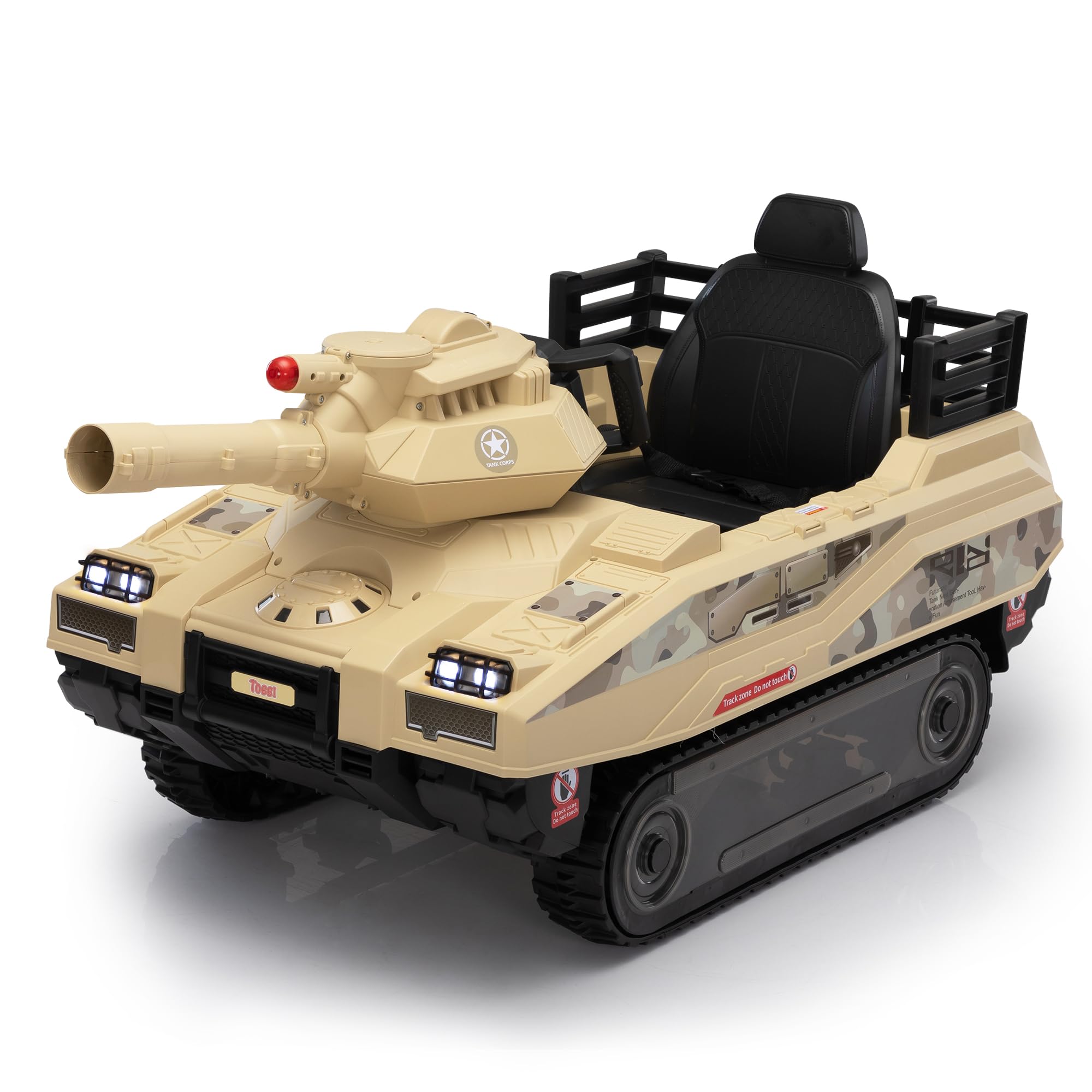 Remote Control for Toddlers, 360°Spin Off-Road Fighting Military Vehicle with Missiles