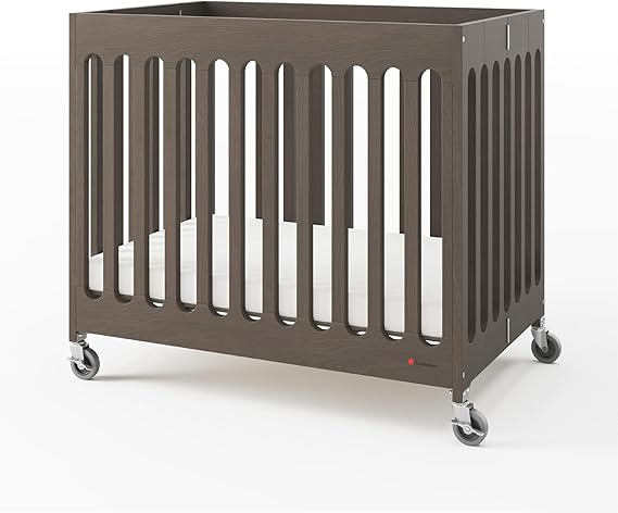 Foundations Boutique Folding Mini Baby Crib - Compact