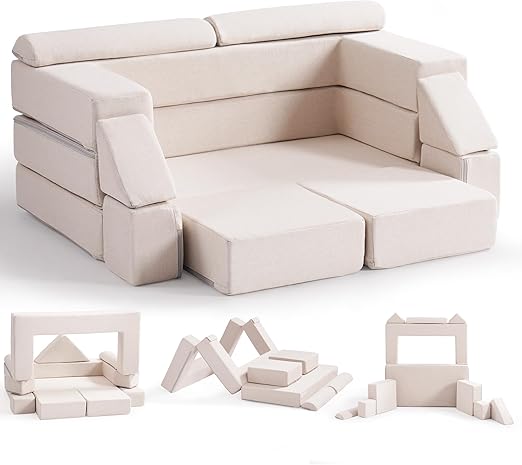 Modular Play Couch for Kids – Convertible Foam Toddler Sofa