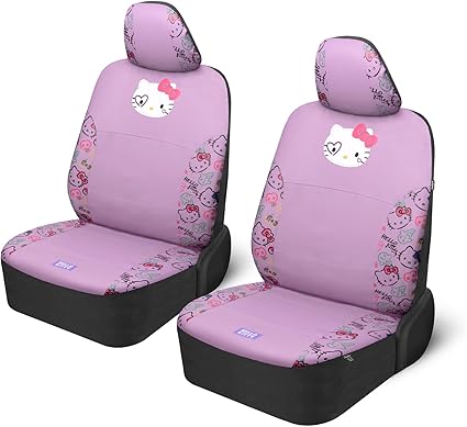Hello Kitty Car Seat Covers - Cute Front Seat Covers, PU Leather Seat Covers for Cars