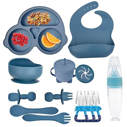 Baby Feeding Set,Miicasa Baby Led Weaning Supplies Kit With
