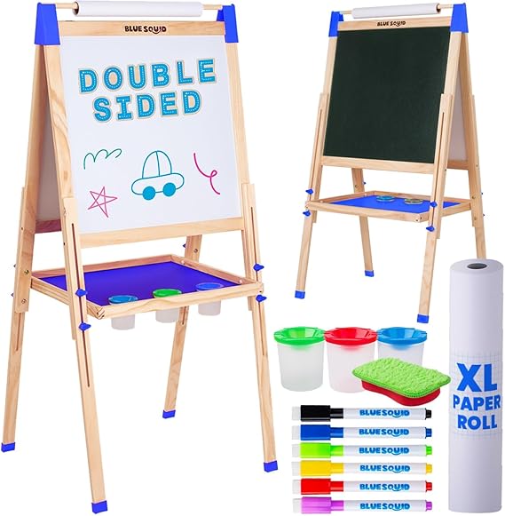 Art Easel for Kids, Easels for Toddlers | Adjustable Art Easel with Paper Roll