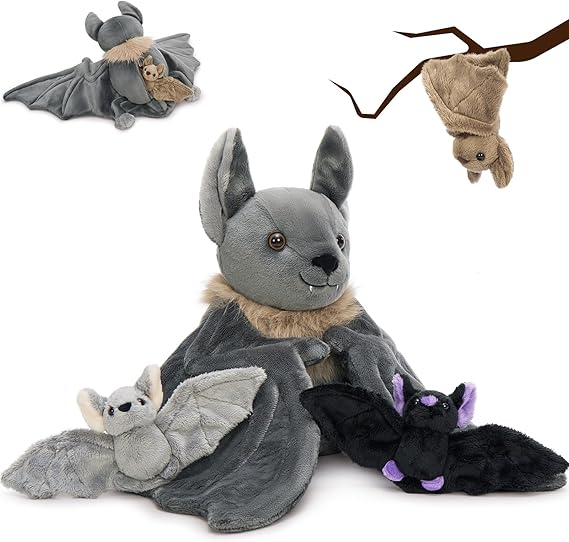 4Pcs Horse Stuffed Animal Set, Large Stuffed Mommy Horse