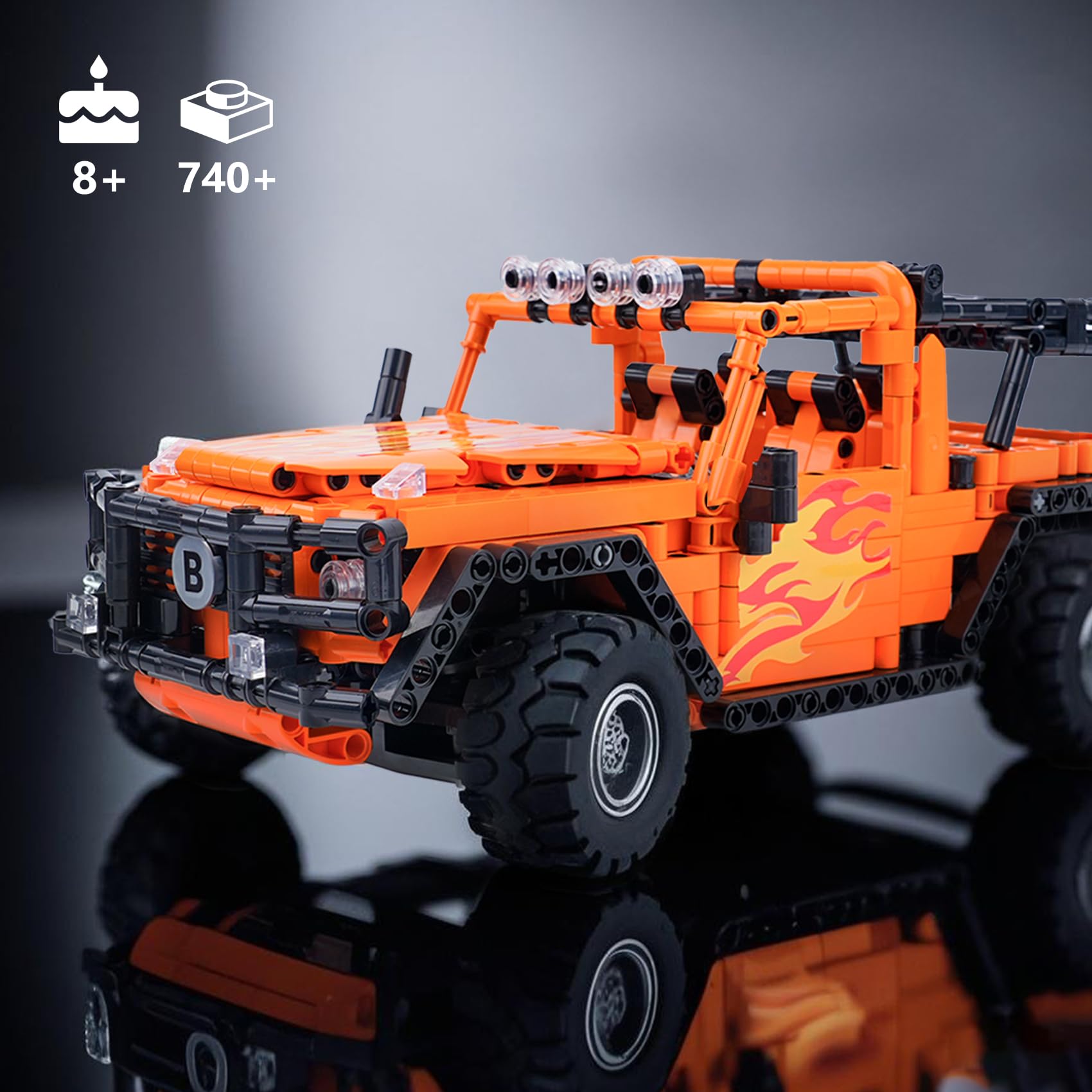 STEM Building Car Toys for Kids Boys - Remote & APP Control Block Set