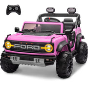 24V Ride On Toys for Big Kids, Licensed Ford Bronco Raptor 2 Seater Kids Electric Vehicle