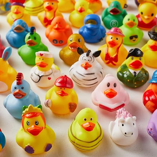 200 Pack Rubber Duck for Jeeps Ducking - 2" Bulk Floater Duck