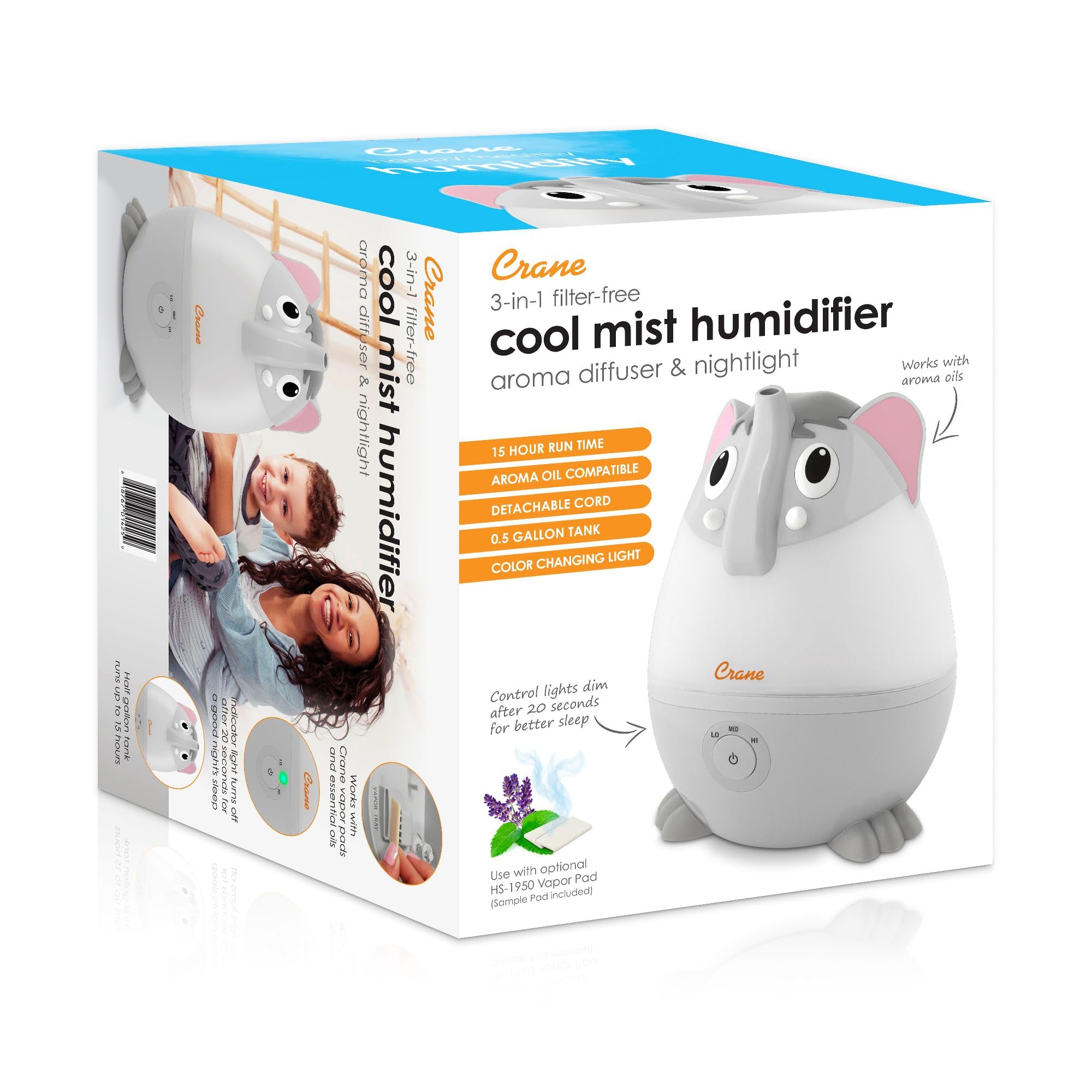Adorables Ultrasonic Mini Humidifiers for Bedroom and Baby Nursery