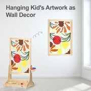 KRAND Double-Sided Plexiglass Painting Art Easel, Easy to Clean, Kids Drawing Board On Both Sides, Fun Arts and Crafts Activity for Boys and Girls Indoor and Outdoor