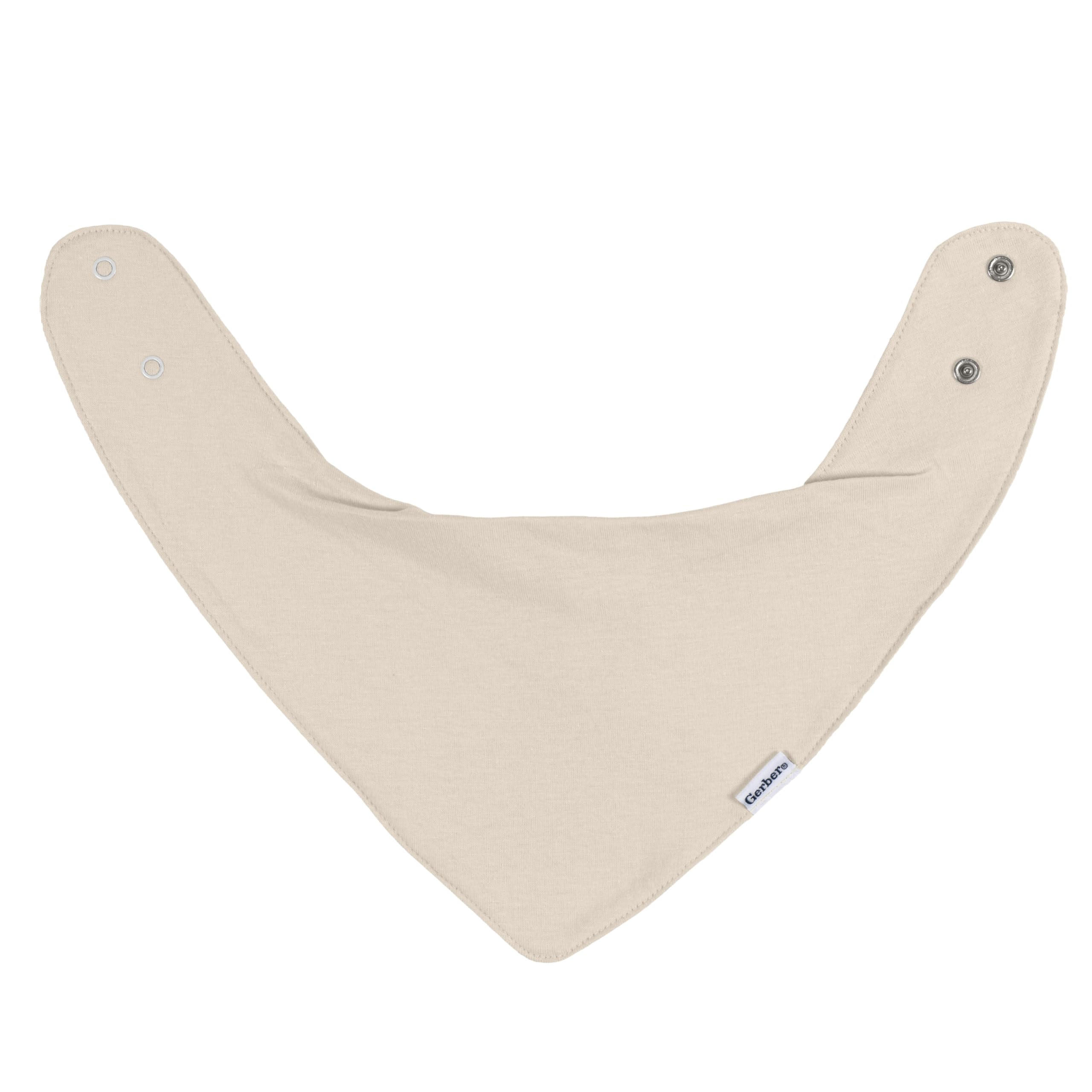 Baby Unisex Bandana Bibs 10-Pack, Multi Grey, One Size