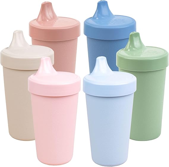 Sippy Cups for Toddlers - 10 Oz. Reusable Spill Proof Cups for Kids