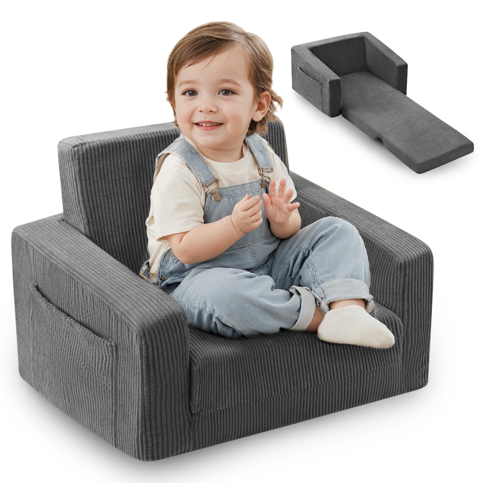 2-in-1 Toddler Chair Convertible Sofa