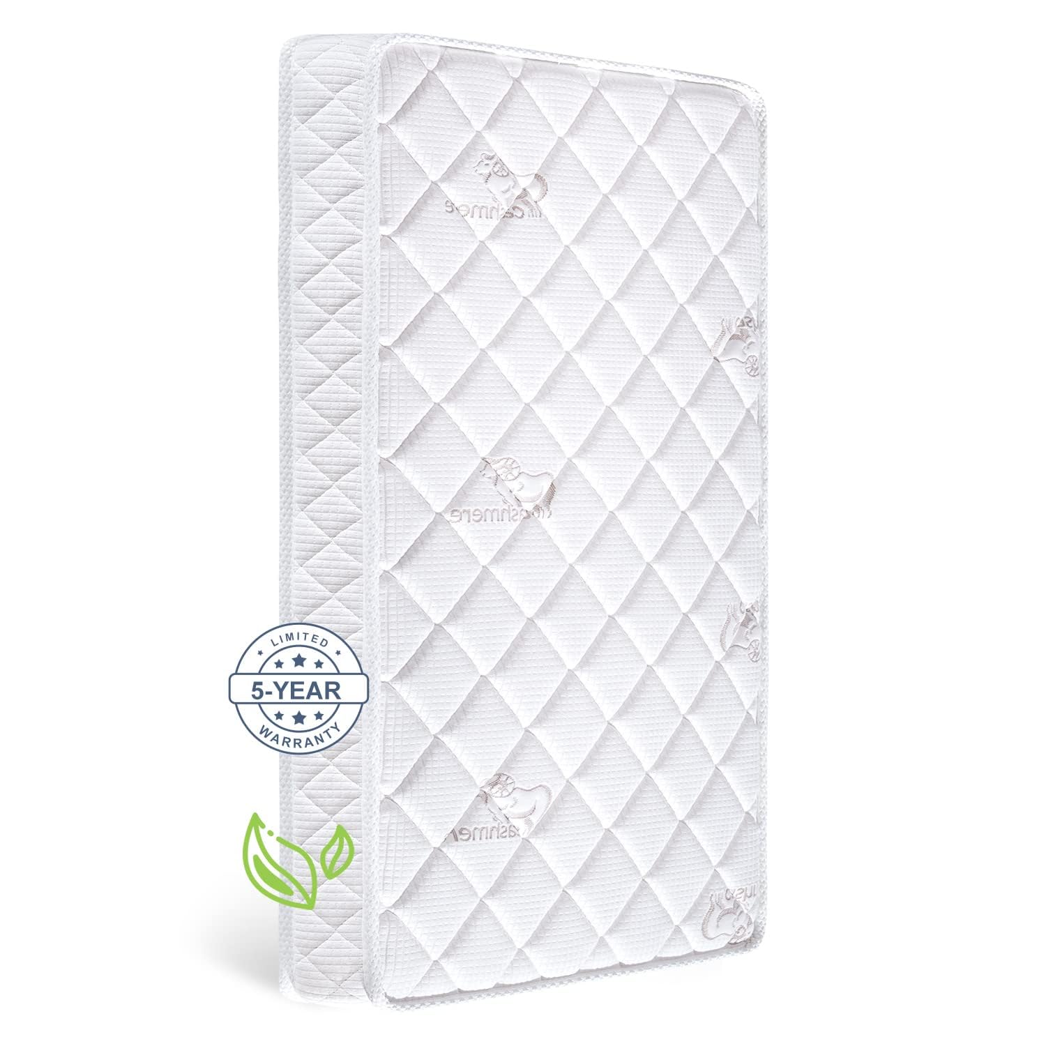 Premium Dual Sided Crib & Toddler Mattress,100% Knitted Fabric, Premium