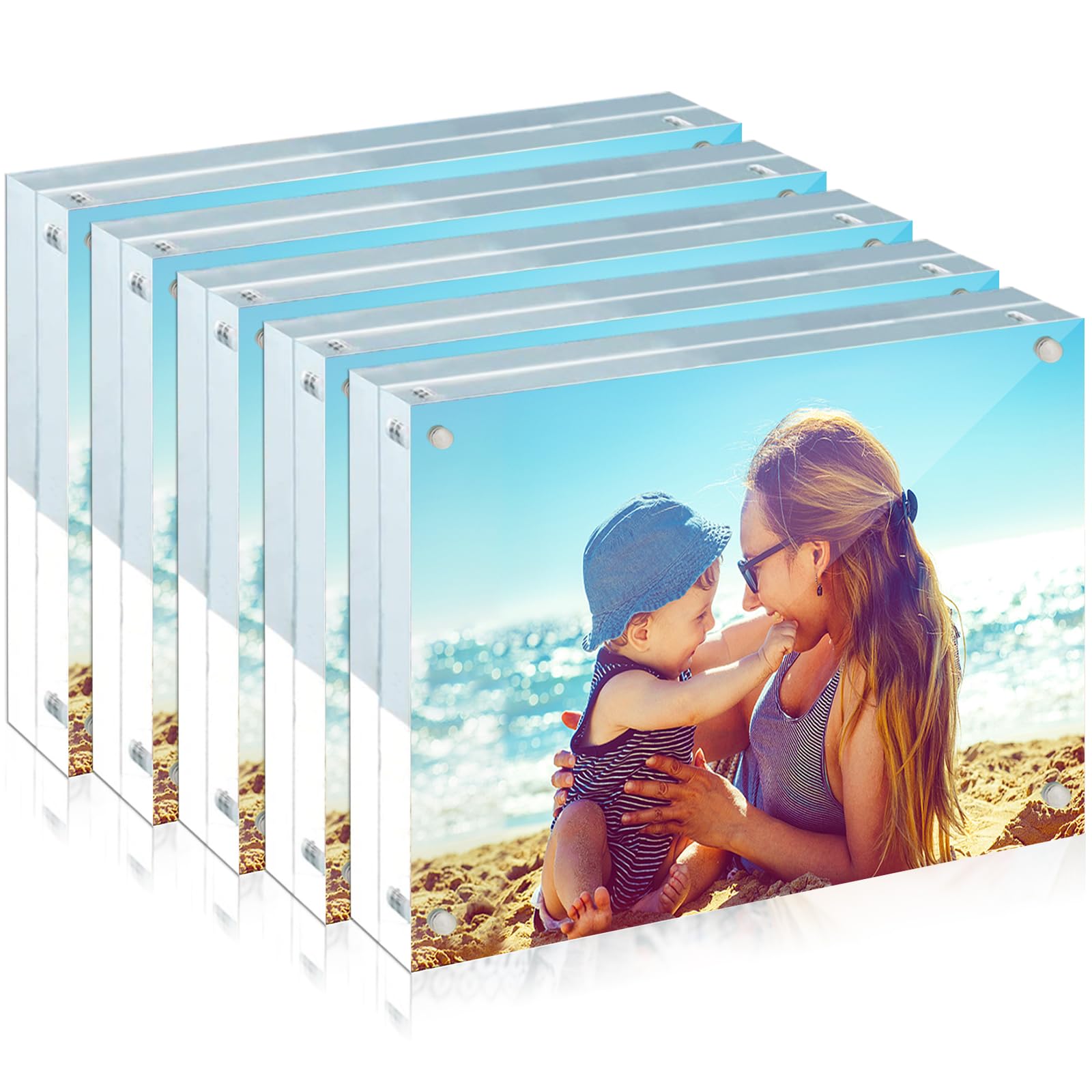 Acrylic Frame, 5 Pack 5x7 Acrylic Picture Frames