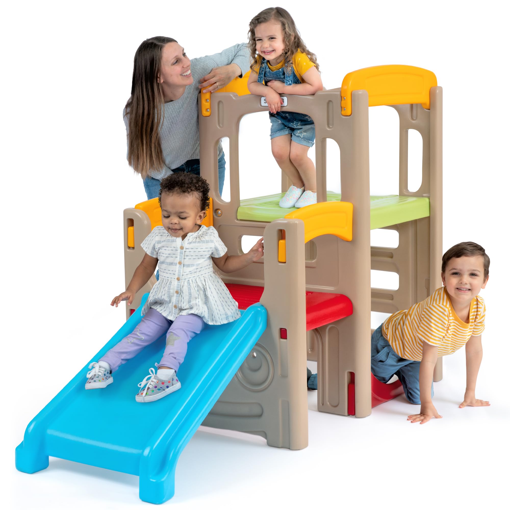 Indoor Outdoor Climber and Slide Playset for Toddlers