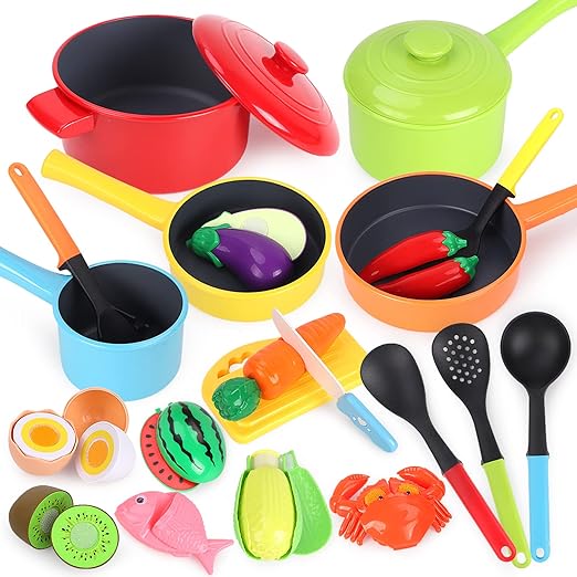 Kitchen Accessories, Play Food Sets for Kids Kitchen Playset