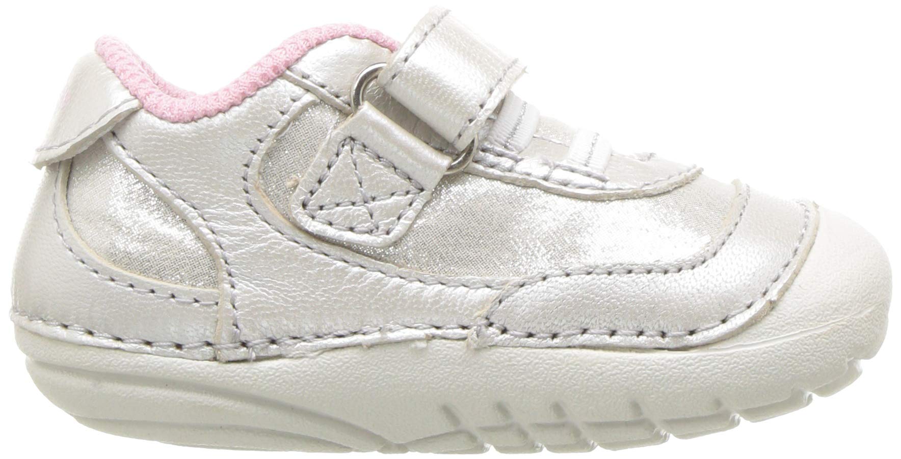 Stride Rite baby girls Soft Motion Jazzy Sneaker, Champagne, 3.5 Infant US