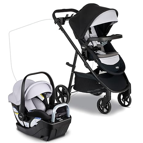 Willow Brook S+ Baby Travel System, Infant Car Seat and Stroller Combo with Alpine Base
