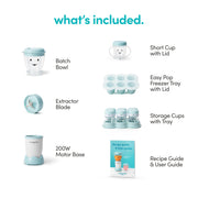 NutriBullet NBY-50100 Baby Complete Food-Making System, 32-Oz, White, Blue, Clear