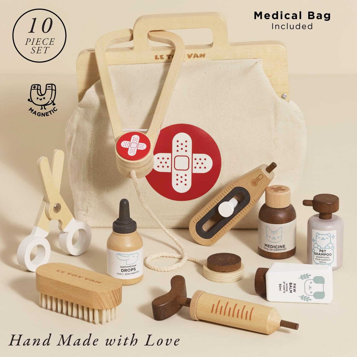 Animal Vet Set | Wooden Role Play Set - Suitable for Ages 3+ Years
